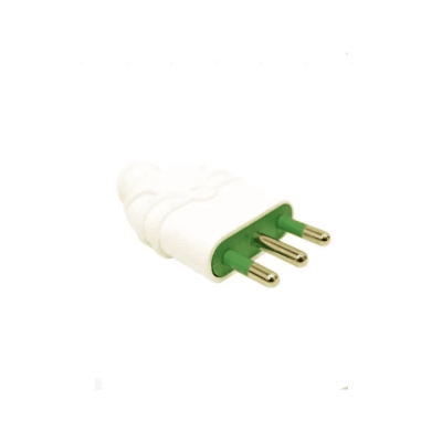 Enchufe macho volante 2P+T 16A 250V negro Fanton