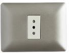Tomacorriente simple 10A 250V 3916 champagne Stanford