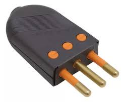 Enchufe macho volante 2P+T 10A 250V 2 posiciones negro Kalop