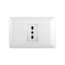 Tomacorriente simple 10A blanco Aris