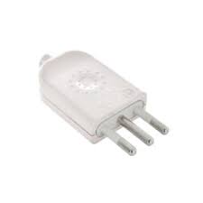 Enchufe macho volante 2P+T 10A 250V blanco Electroline1