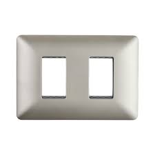 Placa doble c/soporte Stanford 3962 Champagne