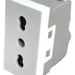 Modulo tomacorriente simple power socket blanco 16 A Ante x unidad1