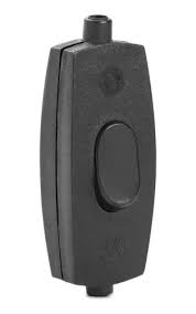 Interruptor lampara pera negro 110/250V