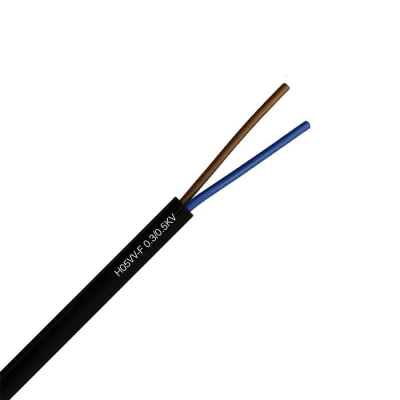 Cordon 2x0.75mm2 negro 1 metro