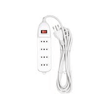 Alargador 4 tomas c/interruptor 1.5 m. blanco Stanford1