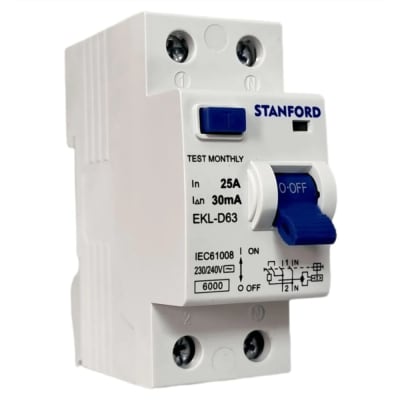 Interruptor diferencial 2x25A 30mA Stanford 