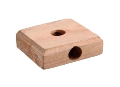 Roseta madera cuadrada