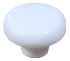 Tirador plástico blanco 38mm 1 unidad