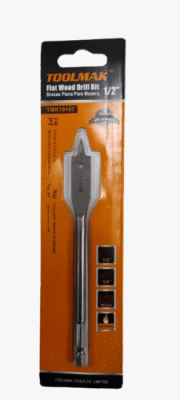 Broca plana para madera 1/2'' Toolmak1