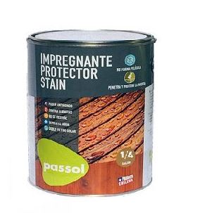 Protector impregnante Stain incoloro interior/exterior 1/4 gl. Passol 1