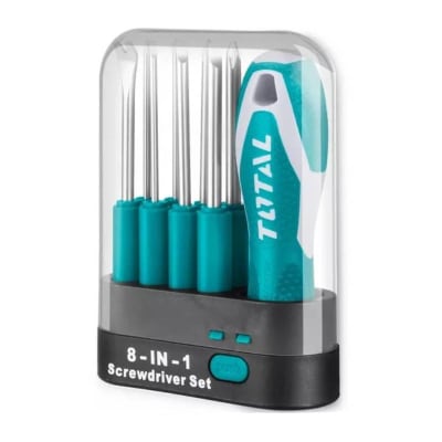 Juego de destornilladores 8 en 1  Total1
