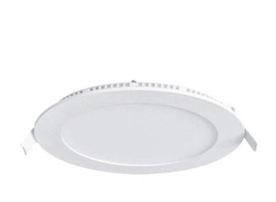 Panel led embutido redondo 6W  6500K luz fria