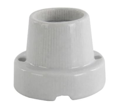 Portalámparas base recta losa E27 (soquete)