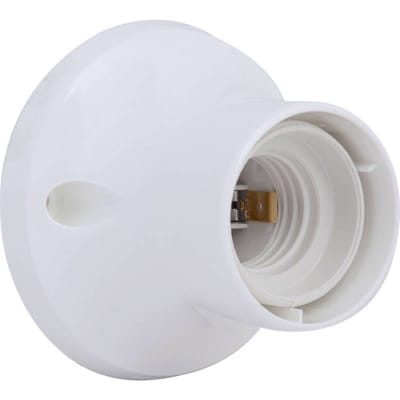 Portalampara con base recta blanco E27 Rema (soquete)
