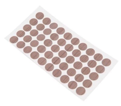 Tapa para soberbio adhesivo 12mm almendra 50 unidades