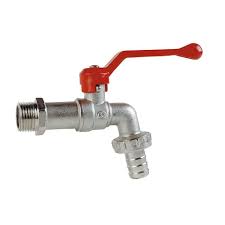 Llave de bola jardin 1/2 x 3/4'' manilla roja