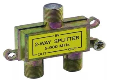 Splitter cable coaxial 1x2 vias