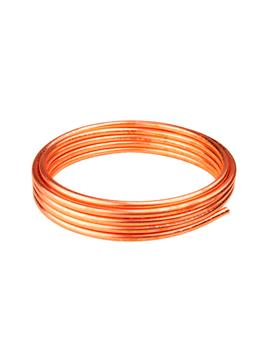 Cañería de cobre recocida 1/2'' espesor pared 0.71mm rollo 15 metros