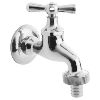 Llave de lavadora cromada 1/2'' x 3/4'' Aquakit