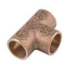Tee bronce 3/8'' SO