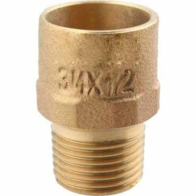 Terminal bronce 3/4'' SO x 1/2'' HE 