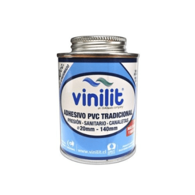 Adhesivo pvc tradicional tarro 240cc con aplicador Vinilit 