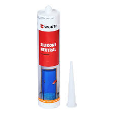 Silicona neutra transparente 300ml Wurth1