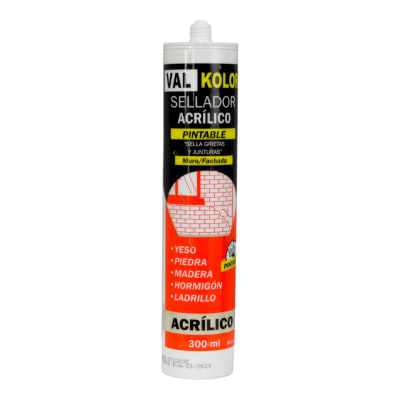 Sellador acrilico pintable blanco Val Kolor 300ml