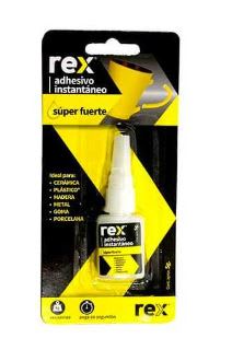 Adhesivo instantaneo 5 gr. REX