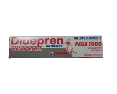 Adhesivo de contacto Didepren transparente 60cc