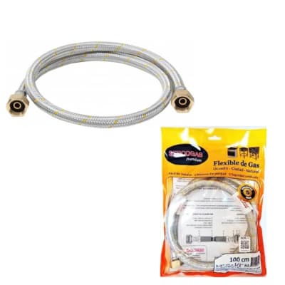 Flexible para gas 1/2x1/2'' 1 metro certificado Sercogas1