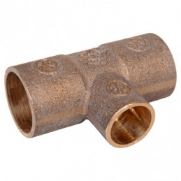 Tee cobre 3/4''x3/4''x1/2'' SO-SO-SO