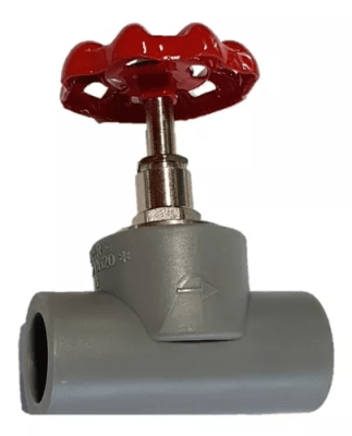 Llave de paso PPR 25mm manilla roja1
