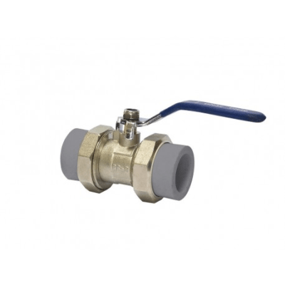 Valvula de bola PPR 20mm metal con unión