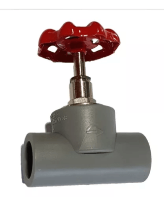 Llave de paso PPR 20mm  manilla roja1