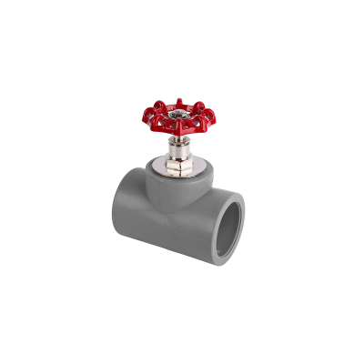 Llave de paso PPR 50mm manilla roja