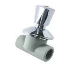 Llave de paso PPR 20mm campana cromada triangular