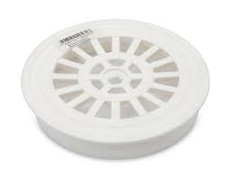 Rejilla pileta redonda Ø4'' blanco (desague piso)1