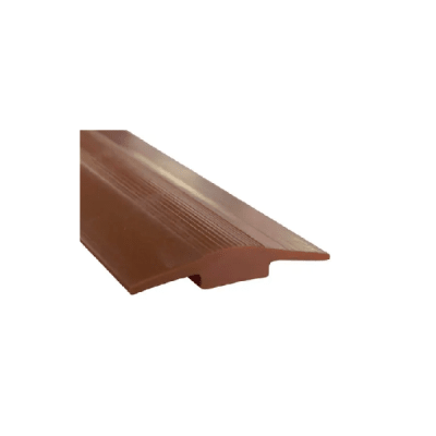 Cubrejunta plano plastico café 1m1