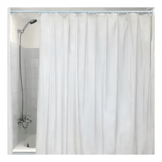 Forro de cortina de baño transparente 178x183cm con imanes