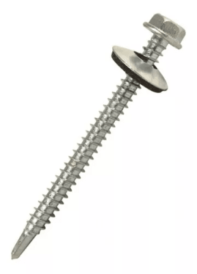 Tornillo autoperforante hexagonal #12x2 1/2'' c/golilla 1 unidad
