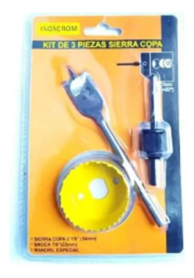 Set sierra copa madera 3 pzas