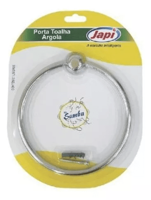 Porta toalla baston cromado Japi1
