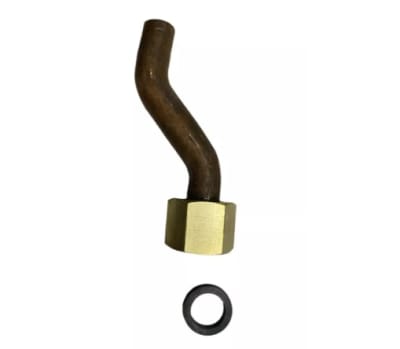 Cola de calefon 1/2'' excentrica XL 14 cm