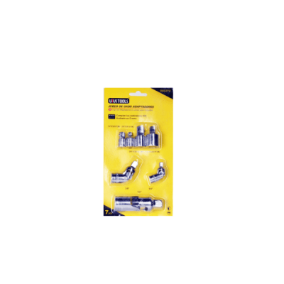 Juego de dados c/adaptadores 1/4'' 3/8'' 7 pzas Uyustools