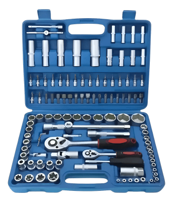 Juego de dados hexagonal 1/2 y 1/4'' 108 pzas