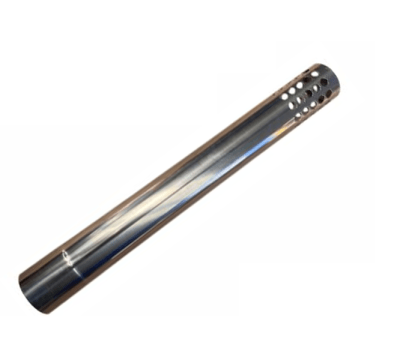 Ducto calefon Ø60cm ac. inox. perforado largo 50cm1
