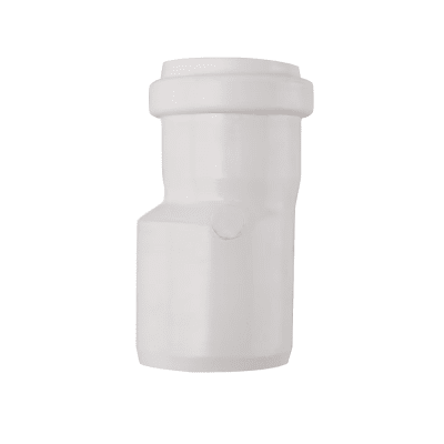 Reduccion pvc sanitario 50x40mm blanco con goma