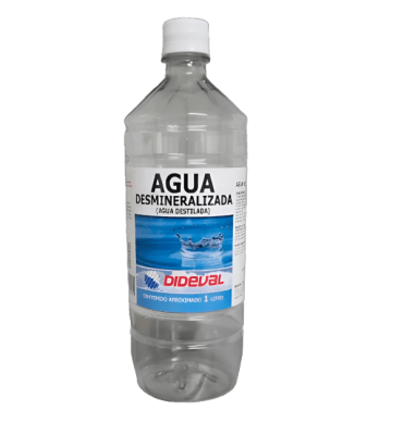 Agua desmineralizada 1 litro Dideval
